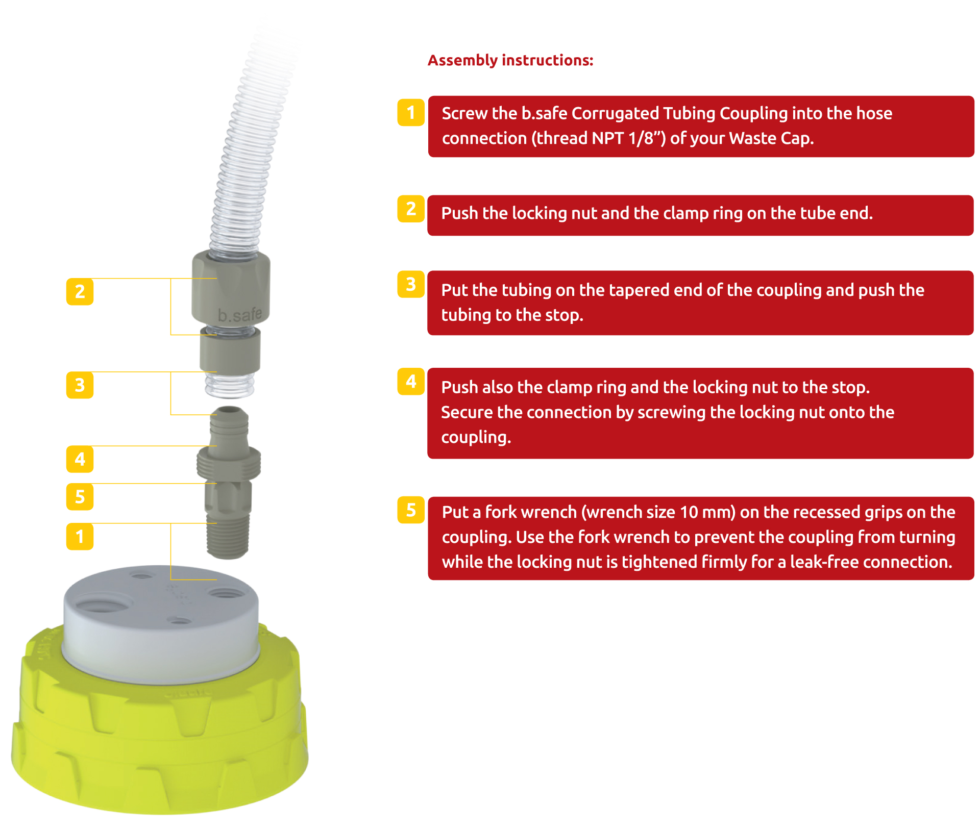 b.safe Corrugated Tubing Coupling - Benefits