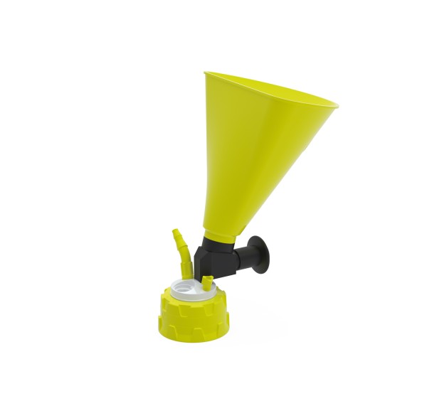 Waste Cap GL45 with Funnel | b.safe